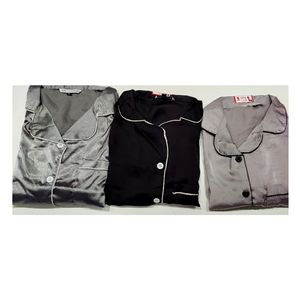Nightsuits satin material, size M,L (fits both) brand new, pastel shades